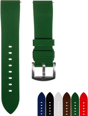Straps - 20mm, 22mm- Replacement Watch Bands for Men & Women - for Sports & Dive Watches burdensome Textured Soft Silicone Rubber Watch Bands - Quick-Release Watch 