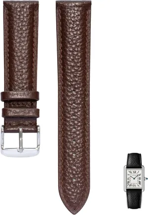 Straps For Cartier adjust tow shed Tank Watches - Multiple Colors Quick Release Leather Straps For Cartier Watches With Buckle, Leather Watch Band 