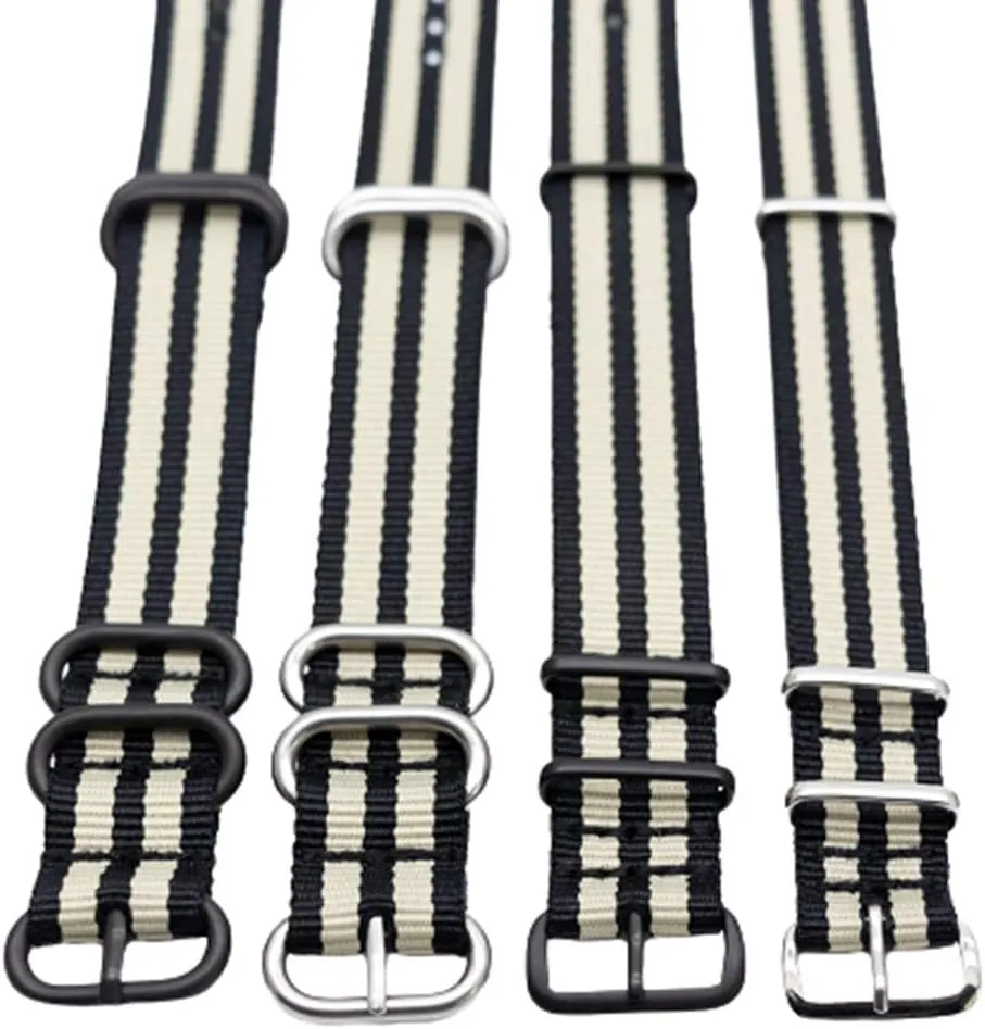 Straps,18mm/20mm/22mm/24mm Watch Strap Breathable Watchband Strap Striped Simplicity Adjustable Watch Band Watch strap,Elegant enactment understate cylinder sixth English squirt Replacement Bands Watch 