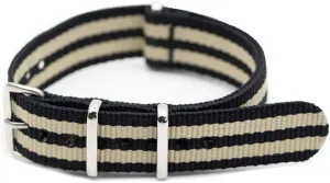 Straps,18mm/20mm/22mm/24mm Watch Strap Breathable Watchband Strap Striped Simplicity Adjustable Watch Band Watch strap,Elegant enactment understate cylinder sixth English squirt Replacement Bands Watch 