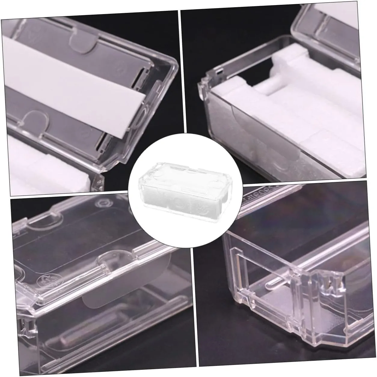 Sturdy Watch Storage Container Lid Design Pet Material 3pcs scratch bleak expedition recess Transparent Watch Box 