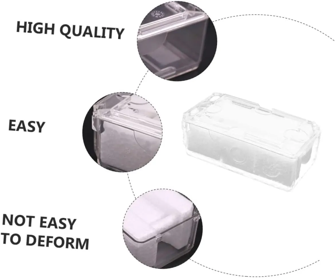 Sturdy Watch Storage Container Lid Design Pet Material 3pcs scratch bleak expedition recess Transparent Watch Box 