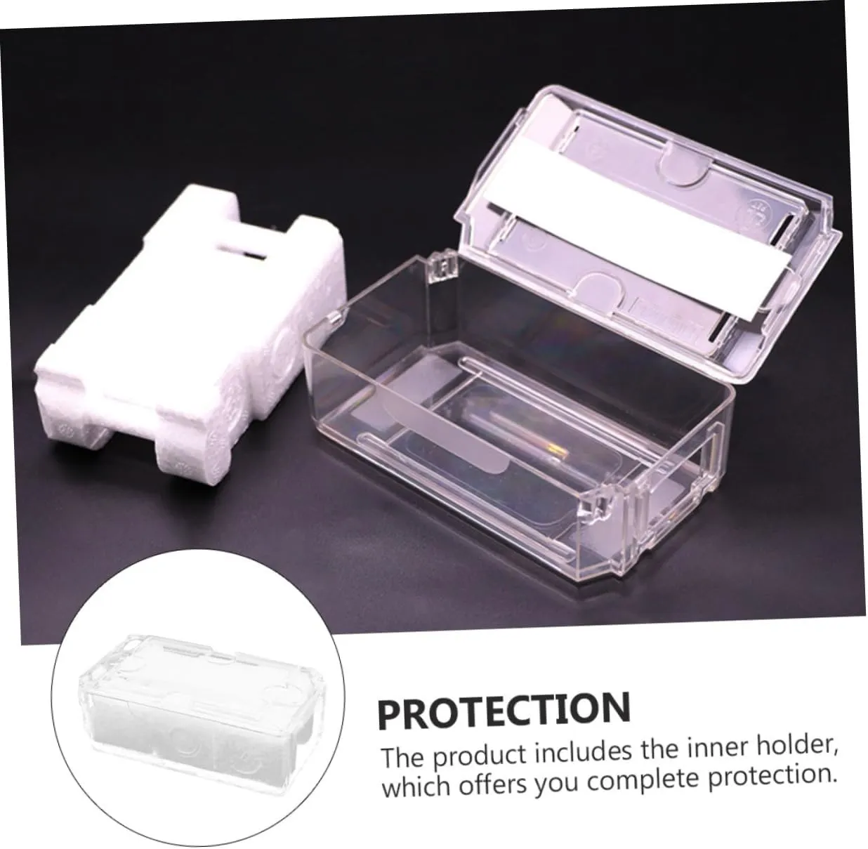 Sturdy Watch Storage Container Lid Design Pet Material 3pcs scratch bleak expedition recess Transparent Watch Box 