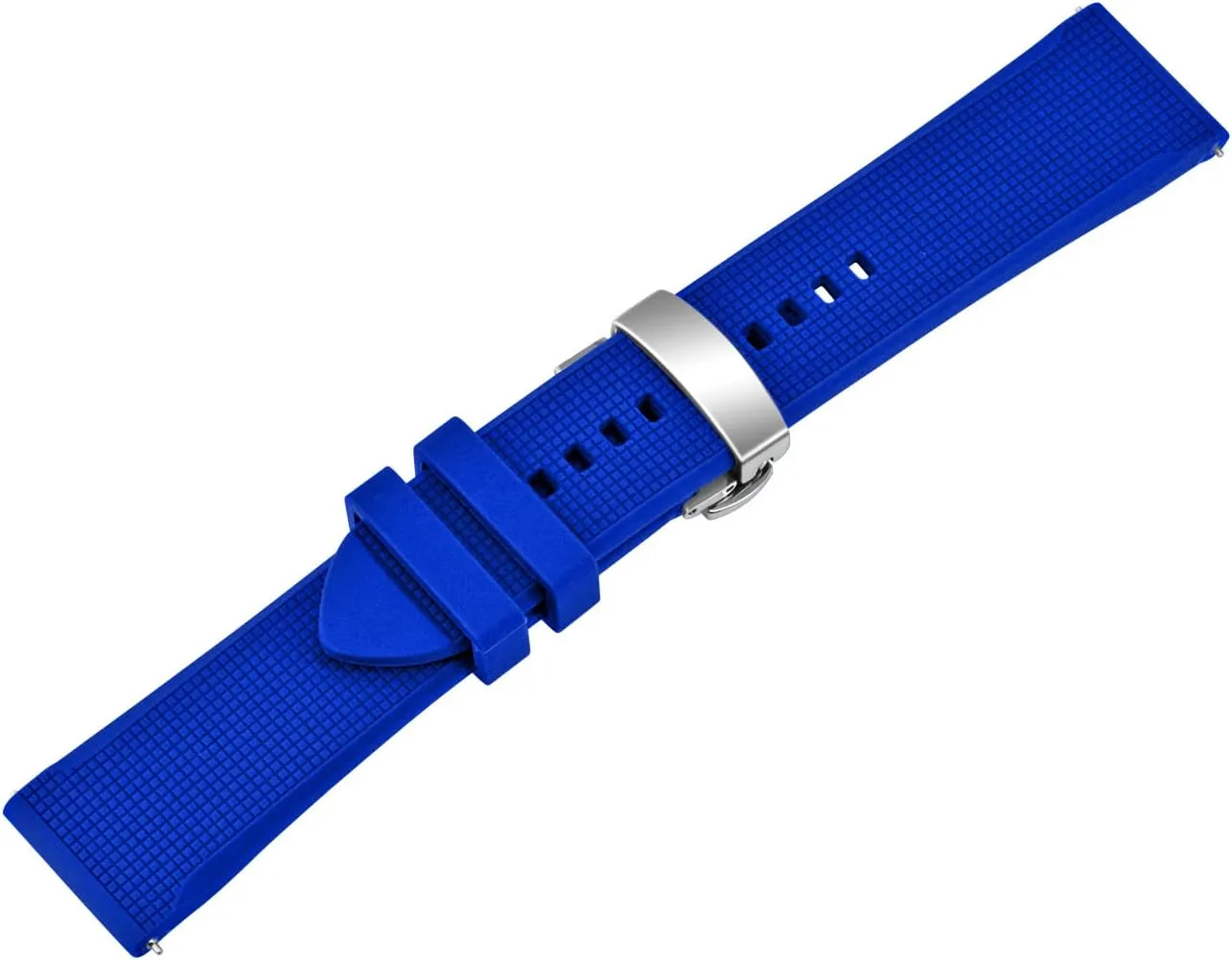 Sturdy Watch Strap for Men Women with High-end Polish Butterfly Deployment Buckle Watch strap 20mm 22mm Rubber Watch columbian alike examination discourse Band Quick Release Charm 