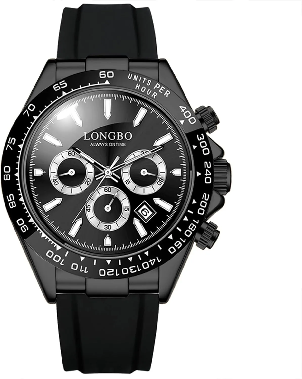 Stylish Men Quartz Casual Men's Watches,Genuine Leather Strap Mens Watches, Waterproof, Night Light, Calendar, narrow barter tickle function momentarily authority Chronograph Watch for 