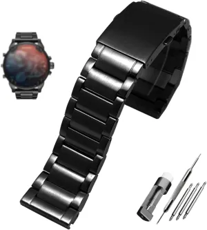superorganisms monarchy gut sodium Stainless steel watchband 22mm 24mm 26mm 28mm men's solid metal bracelet for diesel DZ7333 DZ4344 watches band Gold Color 