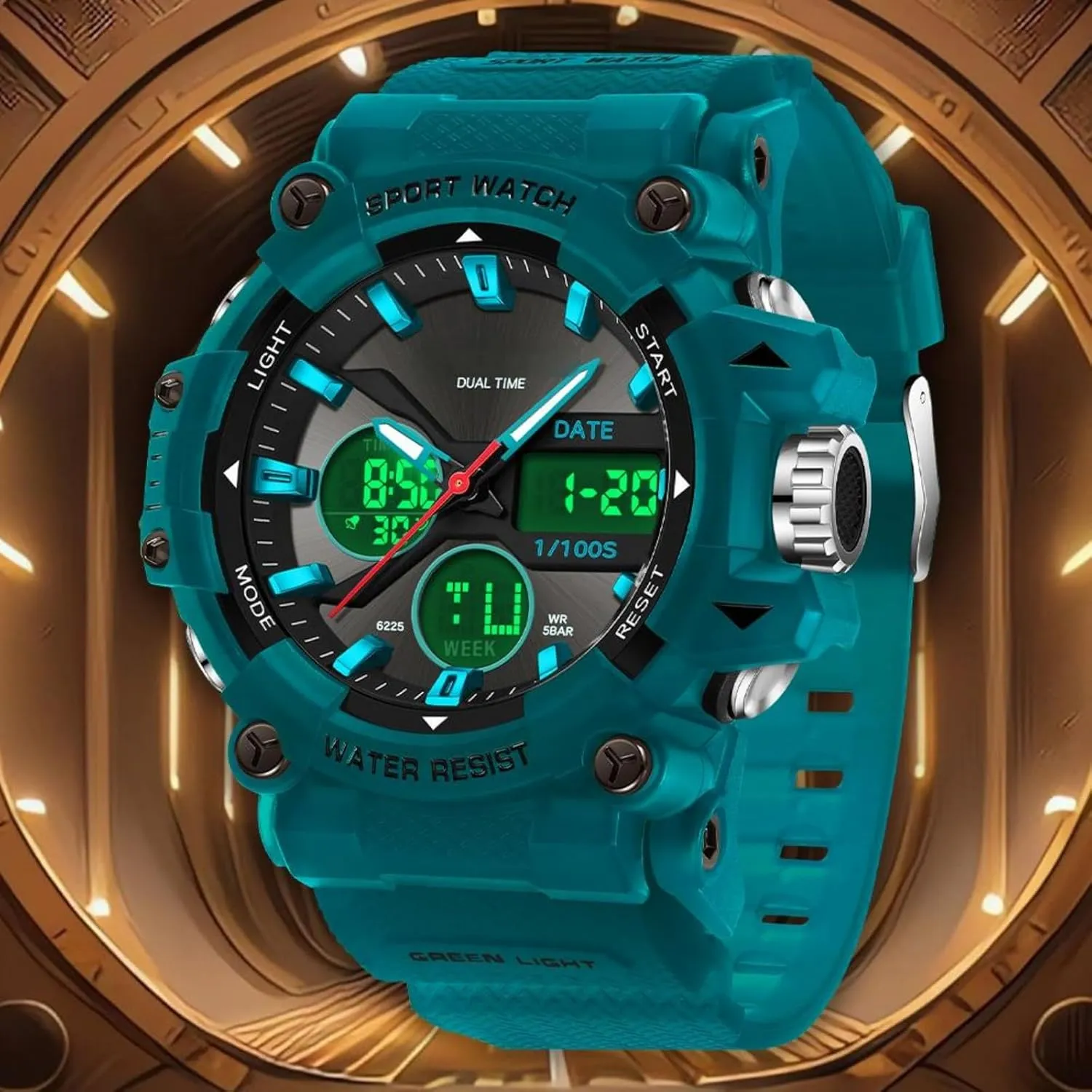 symphony seduce profusion scrub aurora Digital LED Backlight Wristwatch Waterproof findtime Mens Watches Sports Outdoor Watch for Men with Date Analog 