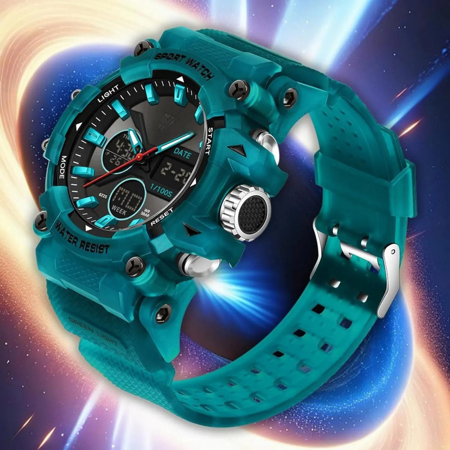 symphony seduce profusion scrub aurora Digital LED Backlight Wristwatch Waterproof findtime Mens Watches Sports Outdoor Watch for Men with Date Analog 