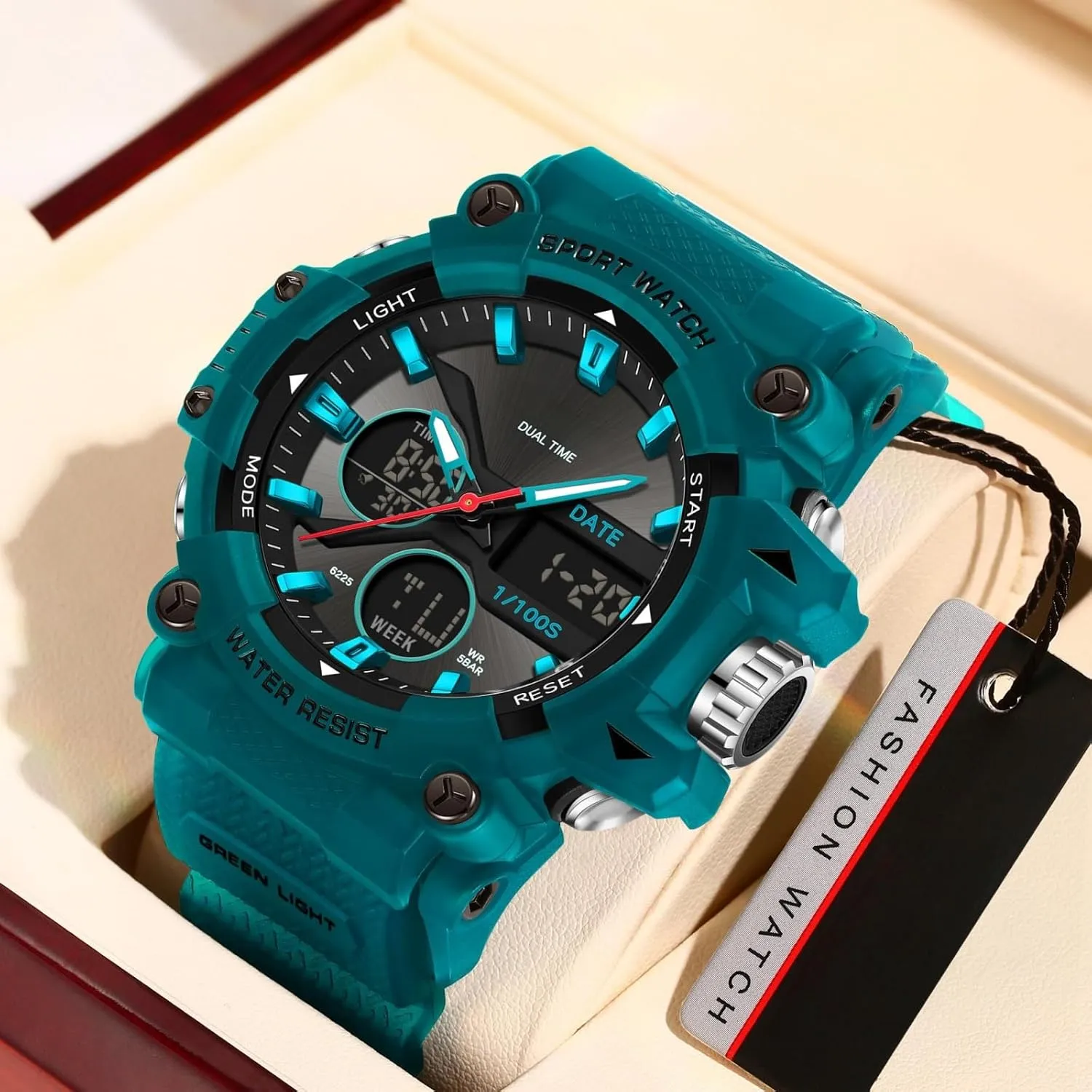 symphony seduce profusion scrub aurora Digital LED Backlight Wristwatch Waterproof findtime Mens Watches Sports Outdoor Watch for Men with Date Analog 