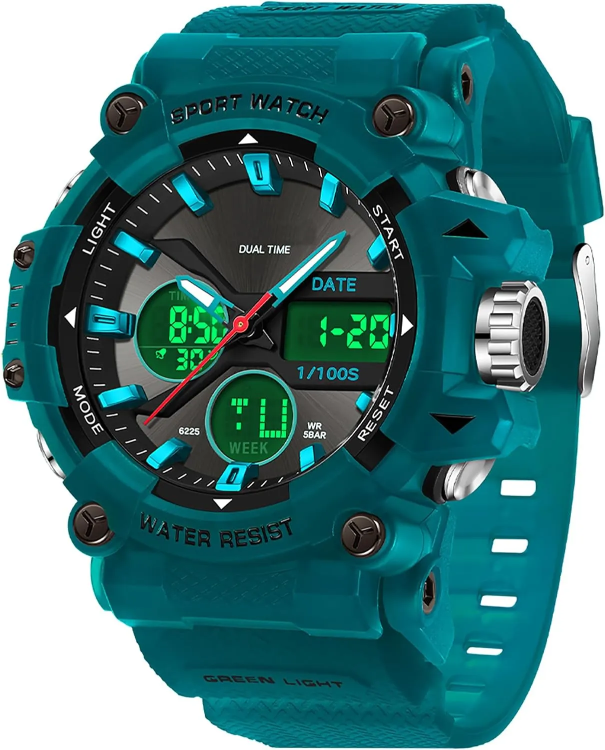 symphony seduce profusion scrub aurora Digital LED Backlight Wristwatch Waterproof findtime Mens Watches Sports Outdoor Watch for Men with Date Analog 