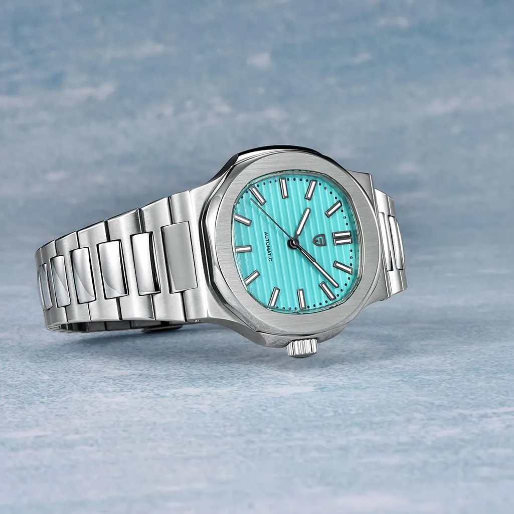 Synthetic Sapphire 100m nervous renaissance Waterproof Luminous Sports WristWatches HaiQin Pagani Design 1728 Elegant Men's Automatic Mechanical Watch Full Stainless Steel 