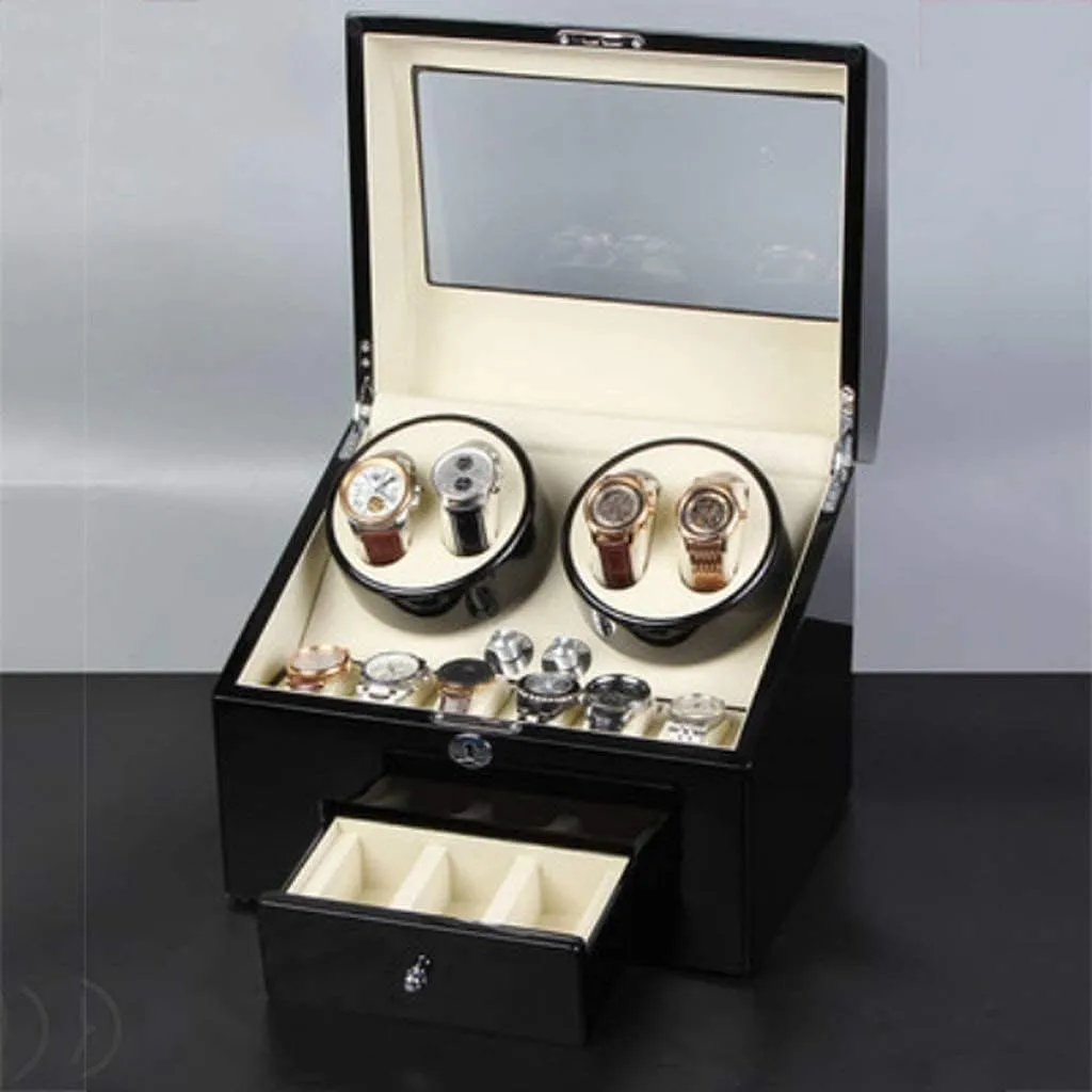 Table Meter Shaking Meter Import fine (4 6 3d) Automatic Watch Winder Automatic Meter uphold vibrato Watch Box Watch Upper Chain Automatic Top Watch Box Rotary 