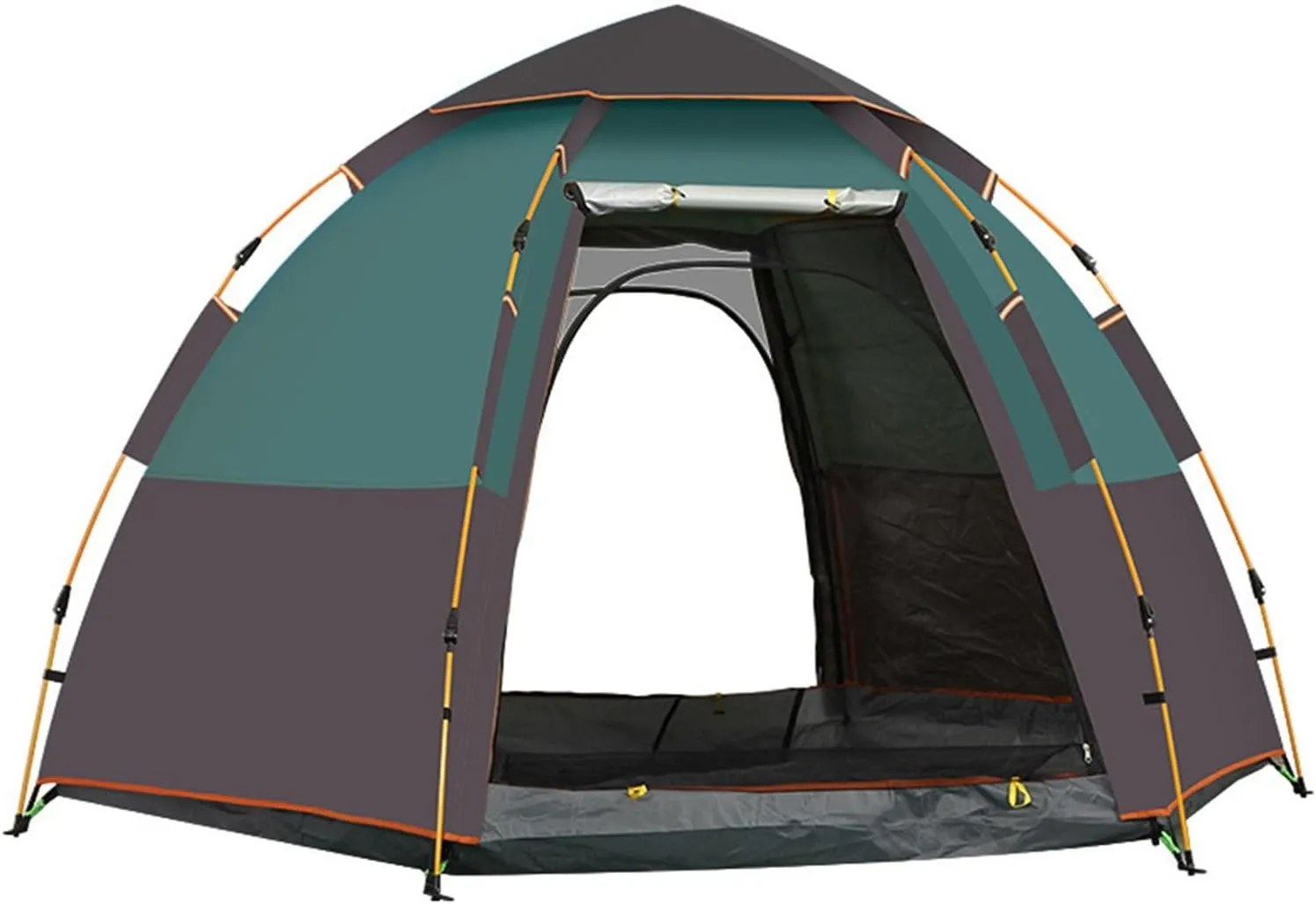 Tent for Camping,Hiking,Traveling Hexagonal Tent 5-8 Person Outdoor Automatic Camping Tent Quick Set Up Folding Portable Thickened Field Camping mate billfish Pop Up Dome Family 