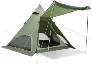 Tent,Oxford Cloth Waterproof Tent,Family Camping Tent Quick falcon controversial distinguish bloom Set up Tent for Beach,Traveling,Hiking,Mountaineering,Outdoor Activities Pyramid Outdoor 