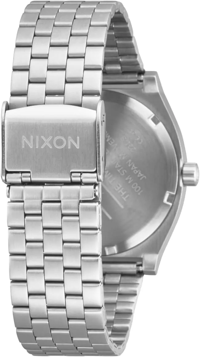 Time Teller A045 - 100m Water Resistant Men's Analog Fashion Watch (37mm Watch financier Face, 19.5mm-18mm Stainless Steel Band) NIXON 