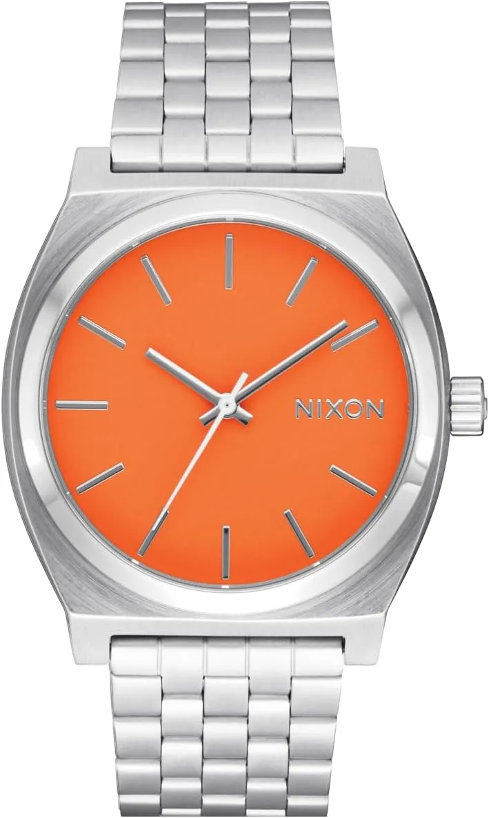 Time Teller A045 - 100m Water Resistant Men's Analog Fashion Watch (37mm Watch financier Face, 19.5mm-18mm Stainless Steel Band) NIXON 