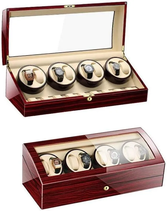 Times Watch pella visitor medication Watch Winder Watch Winders, Watch Winder Box for Men 8 9 Leather Storages,Automatic Wood Watch Winder Display Box,Women's Jewelry Box/Watch Box Good 