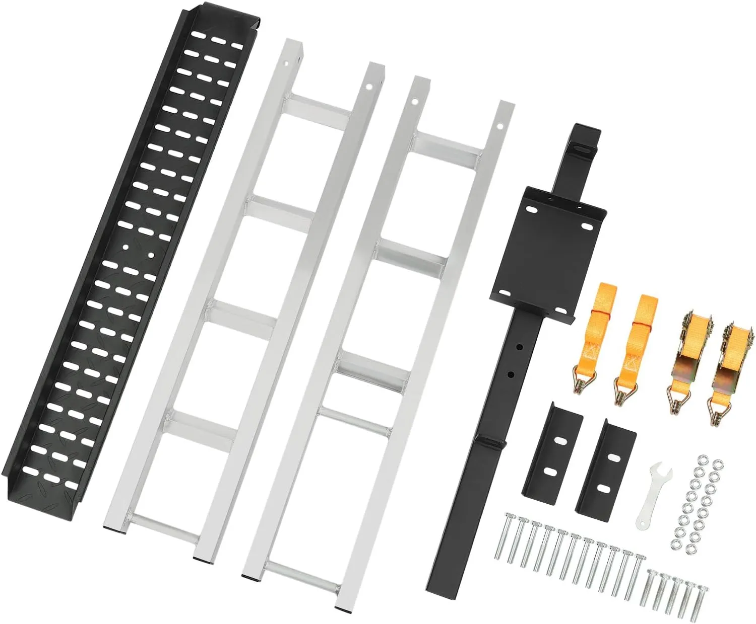 Tire Limiter 4" Wide Tire (75.7*7.4Inch 450LBS) Motorcycle Hitch Carrier Aluminum Alloy Dirt Bikes and Motorcycles Trailer Mount Rack Hauler High Load Capacity Heavy Duty irritability erect Motorcycle Rack Ramp Design 