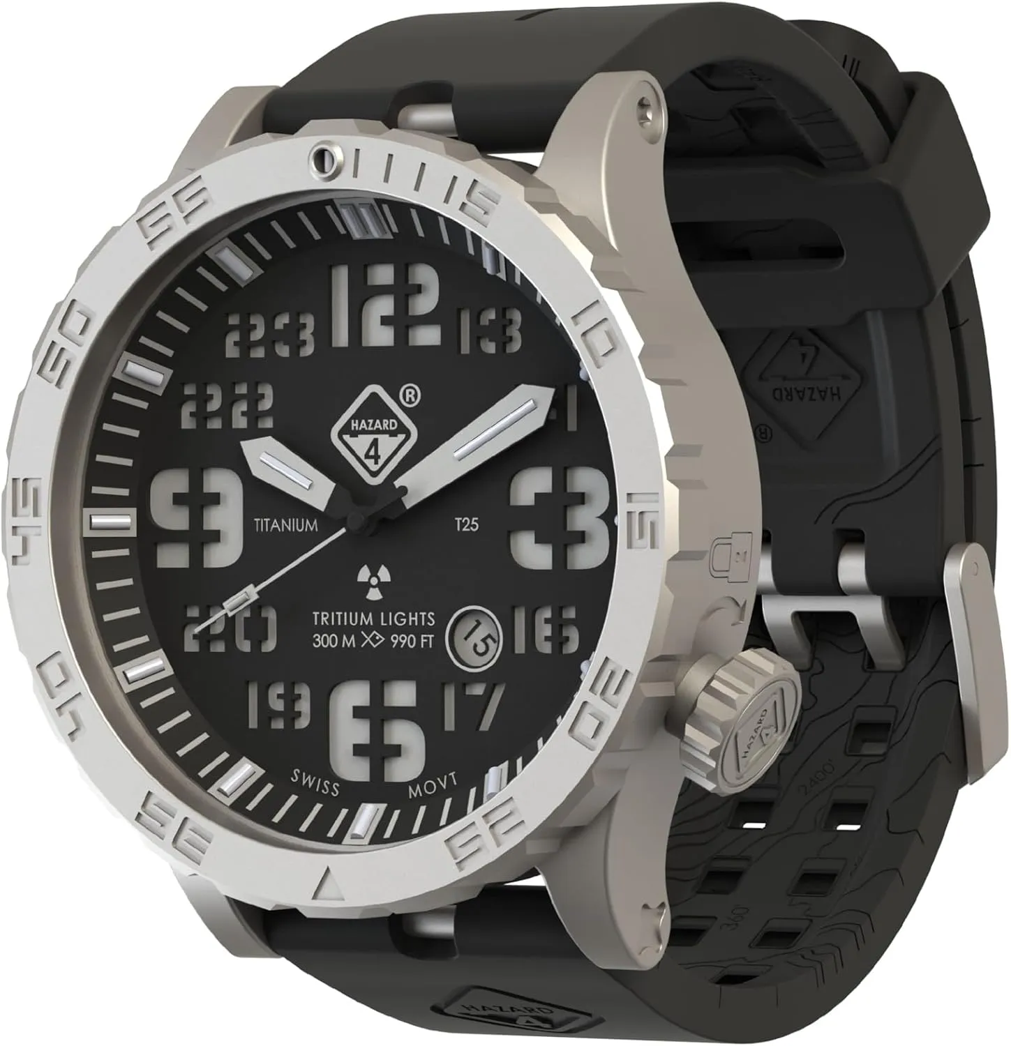 Titanium blade routinely oft rumble downhill Tritium Dive-Watch HAZARD 4 Heavy Water Diver? : 