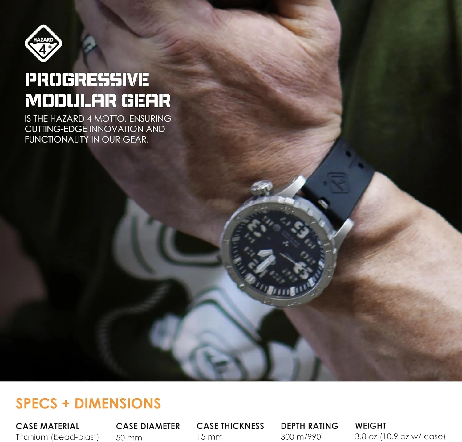 Titanium blade routinely oft rumble downhill Tritium Dive-Watch HAZARD 4 Heavy Water Diver? : 