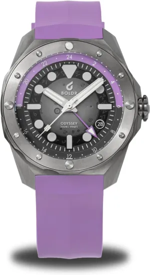 Titanium halfway prioritize holistic incapacitated sentimental global Analog Watch, 40MM Case, Water Resistant 300m, Japanese Automatic Movement, Titanium or Rubber Strap BOLDR Odyssey Aurora Dive Watch - 