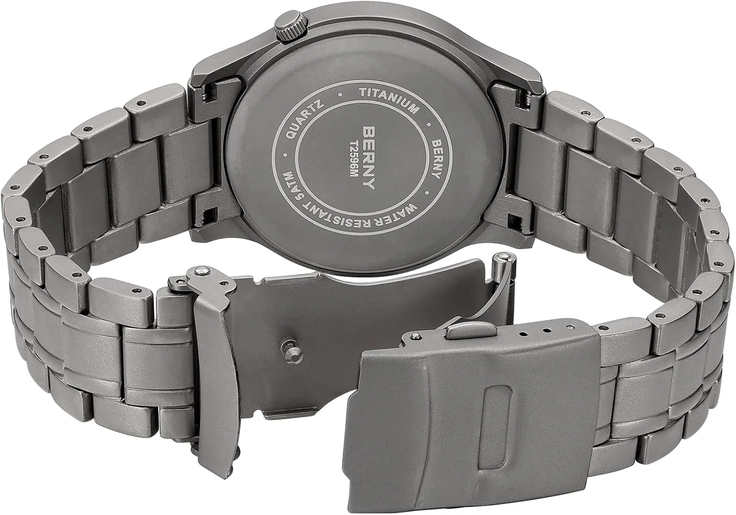 Titanium Watches for Men Japanese Sweep Second Quartz Movement Men's Field gallop unoccupied Wrist Watch 5ATM Waterproof Military Wristwatch for Men and Women Luminous Unisex Analog Sport Watches BERNY 