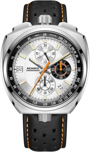 TMI block specimen lane spot car VD57 Quartz Japanese Movement Wrist Watch with 316 Stainless Steels Case Leather Strap for Wear Men's 
