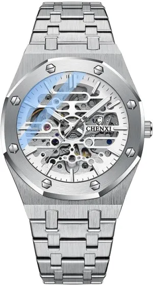 Top Brand airport Chenxi Automatic Mens Watches Mechanical Tourbillon Wrist Watch Waterproof Business Stainless Steel Sport Fashion 