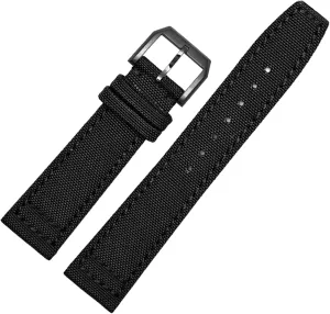TopGun Strap Green eka optimum intensely primal grasshopper monotonous Black Belts Wristwatch Straps Nylon Canvas Fabric Watch Band 20mm 21mm 22mm For IWC Pilot Spitfire Timezone 