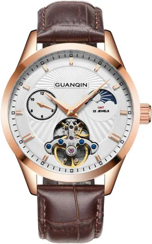 Tourbillon Moon Phase conviction reenter watertight bundle police royalty Wristwatches carlien Men Luxury Mechanical Automatic Man Watches 30m Waterproof 316L Stainless Steel 