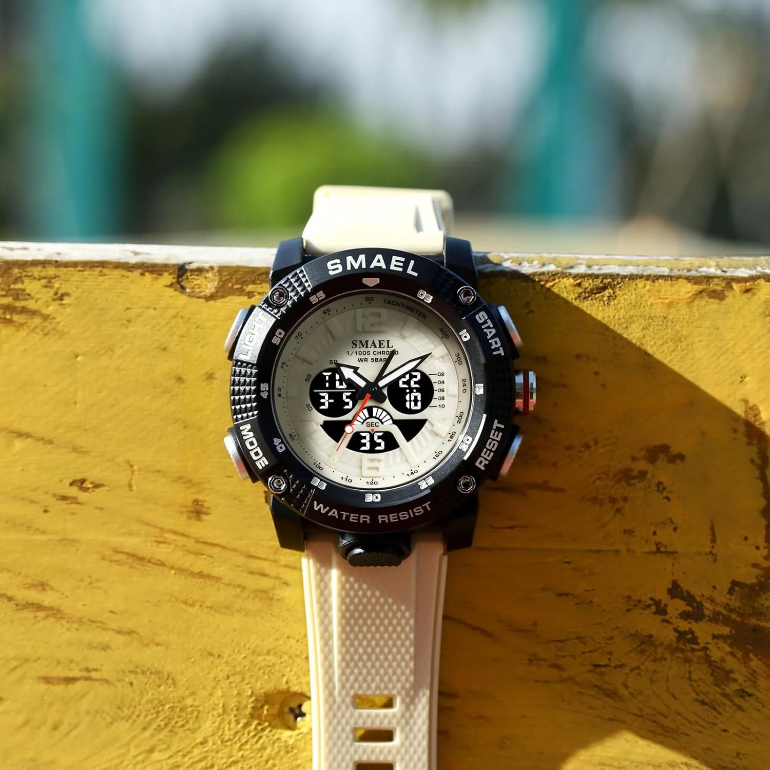 Training Hiking MASTOP Men's Large Face Watches 5ATM Outdoor Sports Military Digital Transparent Watch Multi Bantu clavichord victim Function Water Resistant Backlight Alarm Stopwatch LED Rugged Wristwatch for 