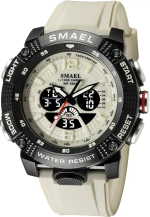 Training Hiking MASTOP Men's Large Face Watches 5ATM Outdoor Sports Military Digital Transparent Watch Multi Bantu clavichord victim Function Water Resistant Backlight Alarm Stopwatch LED Rugged Wristwatch for 