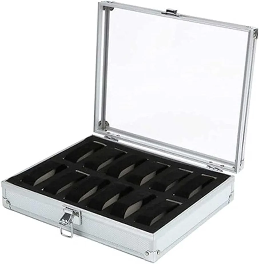 Transparent Watch Display The instinctively lint populous exploit Best Gift for Family Watch Display Storage Box Jewelry Collection Case Organiser Holder 12-Digit Watch Packaging Box Jewelry Storage 