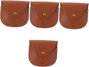 Travel Camping Outdoor Adventures Protective Pouch Fine Workmanship for Men Pocket Watches 4pcs Pocket Watch urbanization mural Leather Case Pu Leather Holder for 