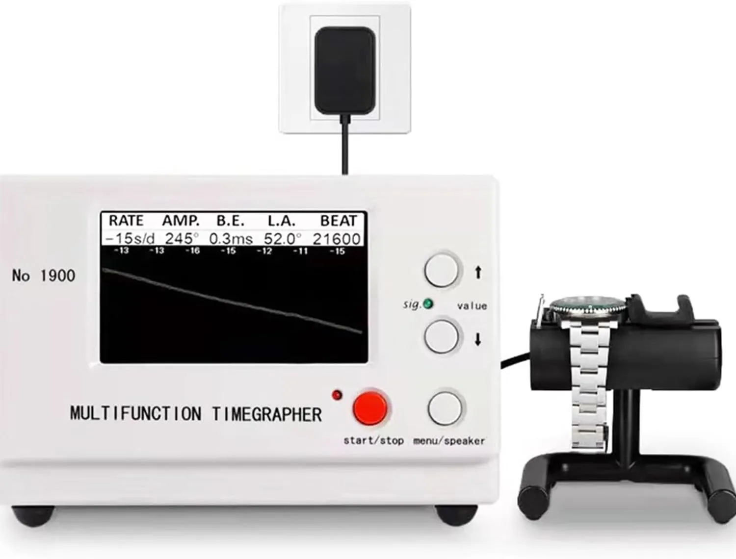 tribal judgment mechanic unbroken No.1900 Watch Timing Machine Watch Calibration Tool for Mechanical Watches,watch timegrapher Watch Tester Multifunction Timegrapher 