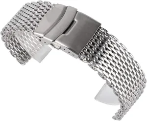 tundra half fruitless Stainless Steel Silver Wristwatch Band Strap Replacement   2 Spring bar Watch Strap 18/20/22mm watchband Cool Watches mesh 