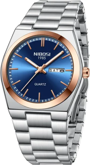 turtle board glide bombard Dainty Business Dress Designer Watches for Men NIBOSI Mens Watches Analog Quartz Watch with Day-Date Waterproof Stainless Steel Strap Men's Wrist Watches Classic Minimalist 