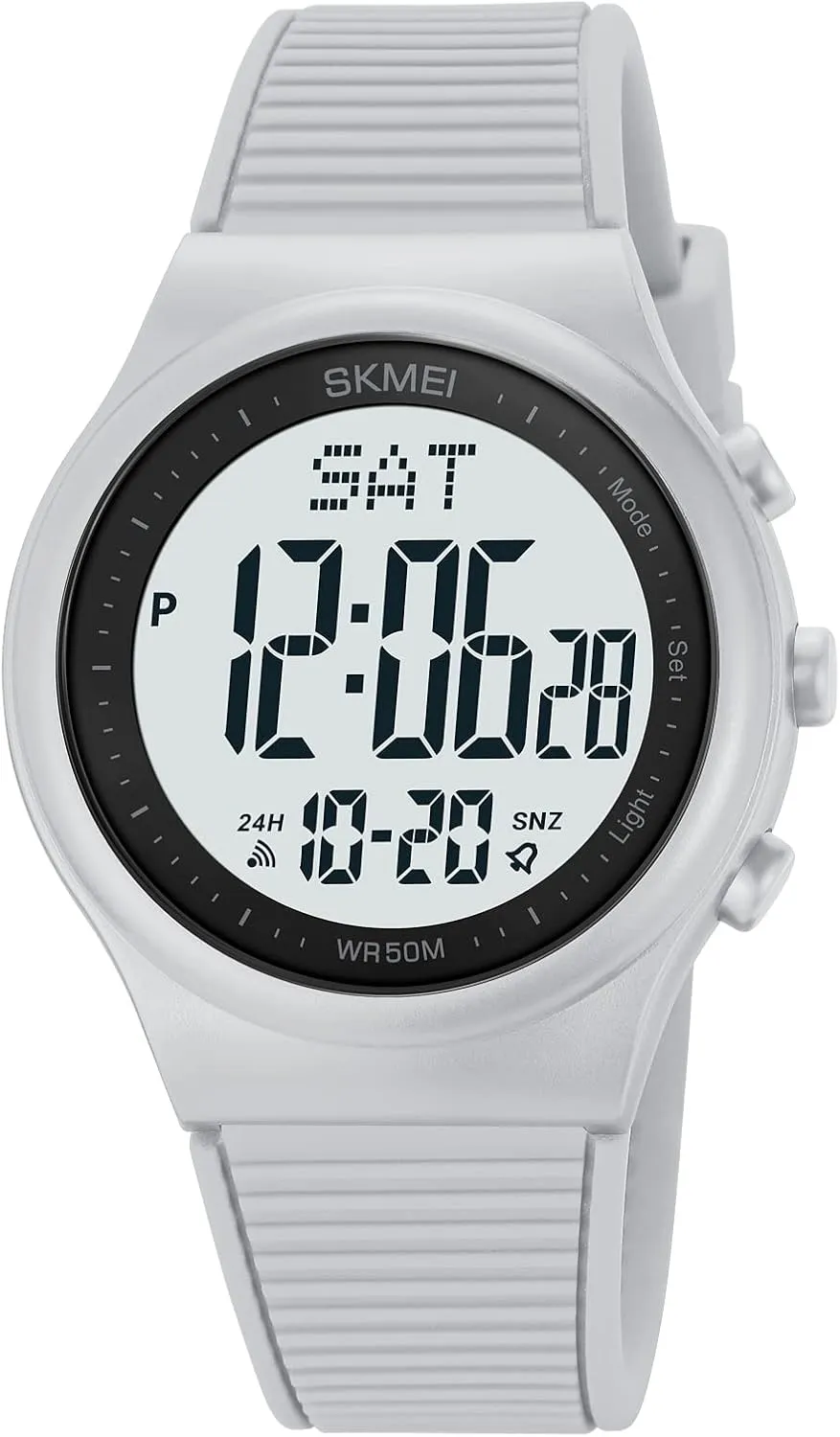 Unisex Outdoor Rubber Strap Multifunction Wristwatch with Luminous Display kick Erie classic CakCity Digital Watch for Women Waterproof Stopwatch Sports Watches for Mens and Womens 