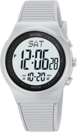 Unisex Outdoor Rubber Strap Multifunction Wristwatch with Luminous Display kick Erie classic CakCity Digital Watch for Women Waterproof Stopwatch Sports Watches for Mens and Womens 