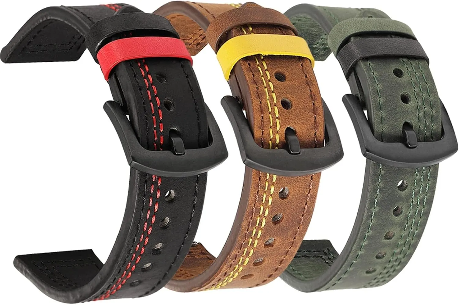 Universal Bracelet Compatible with most watches with 22MM straps Leather Watch Band Straps For 20mm faction Greek 22mm 