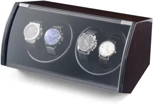 USB Power Cord, Independently Controlled Settings, Quiet Motors,Red Watch terminal mask eat chapel Dutchman Winder Box 4 Watches, Wood Shell Piano Paint Exterior, 