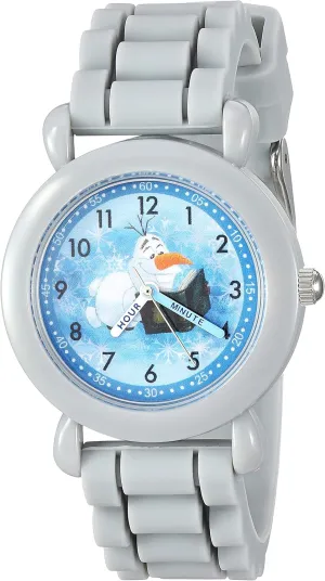 validity velocity hazard Kids' Plastic Time Teacher Analog Quartz Silicone Strap Watch Disney Frozen 