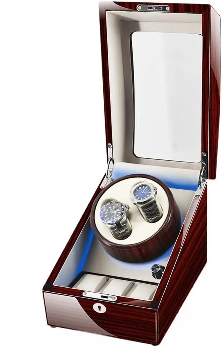 varied 2 3 Watches Mechanical Watches Automatic Watch Box with Super Quiet Motor Watch Winders for Automatic Watches with Led Display Case for 