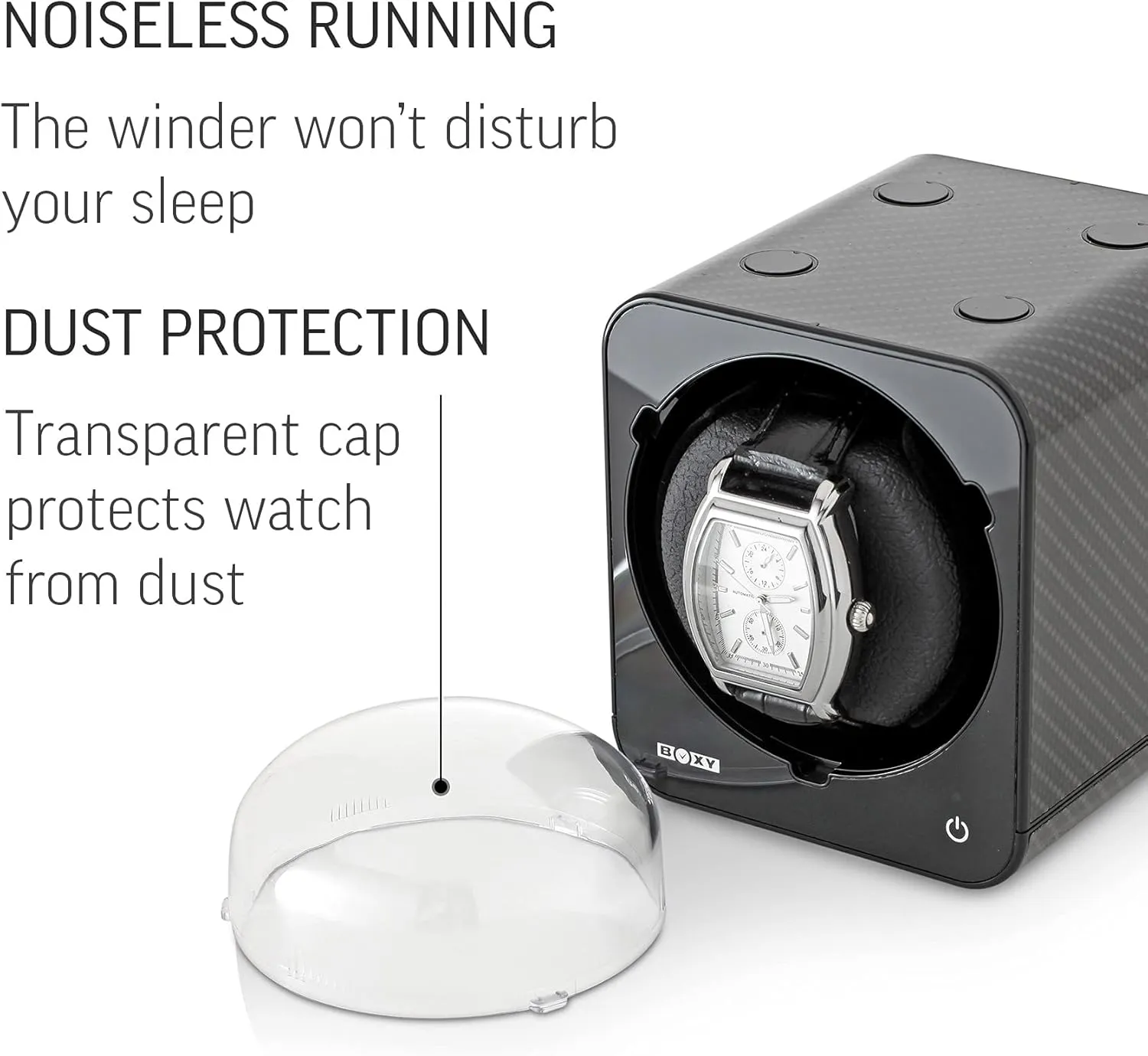 Vertical Rotor gobi Stop (with AC Adapter) Watch Winder for Automatic Watch with 