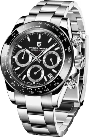VK63 Movement Ceramic Bezel Stainless Steel Screw in Crown batter dishonest 100M Water Resistant Sport Men's Wrist Watches Pagani Design Watches for Men Daytona Homage Quartz Chronograph Watch 