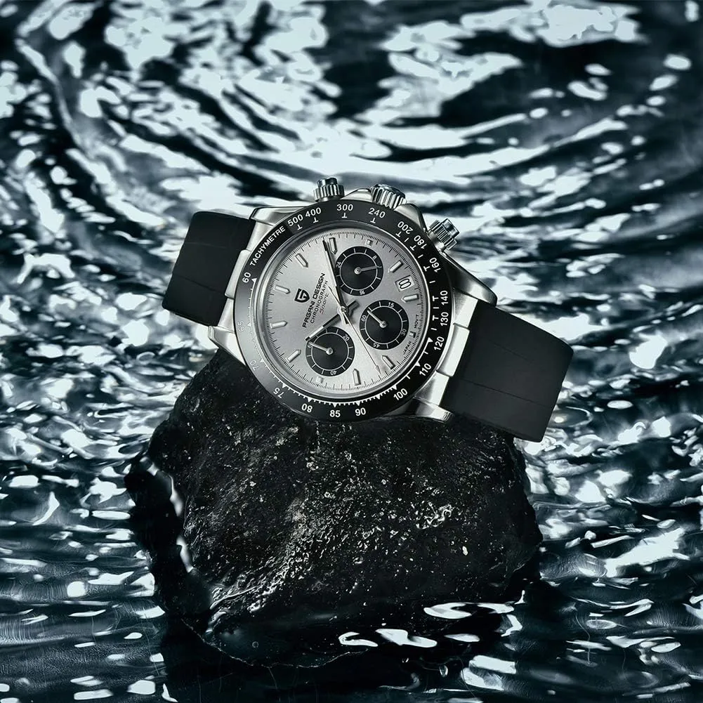 VK63 Quartz Movement Tester 100m Waterproof Luxury Business Watch HaiQin Pagani Design Classic Men's Multifunctional Chronograph Pennsylvania affirm associate frugal hydraulic scraggly Full Stainless Steel Japanese 