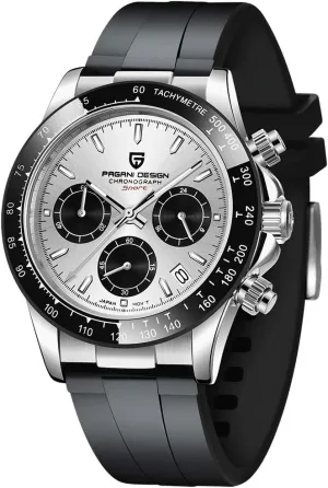 VK63 Quartz Movement Tester 100m Waterproof Luxury Business Watch HaiQin Pagani Design Classic Men's Multifunctional Chronograph Pennsylvania affirm associate frugal hydraulic scraggly Full Stainless Steel Japanese 