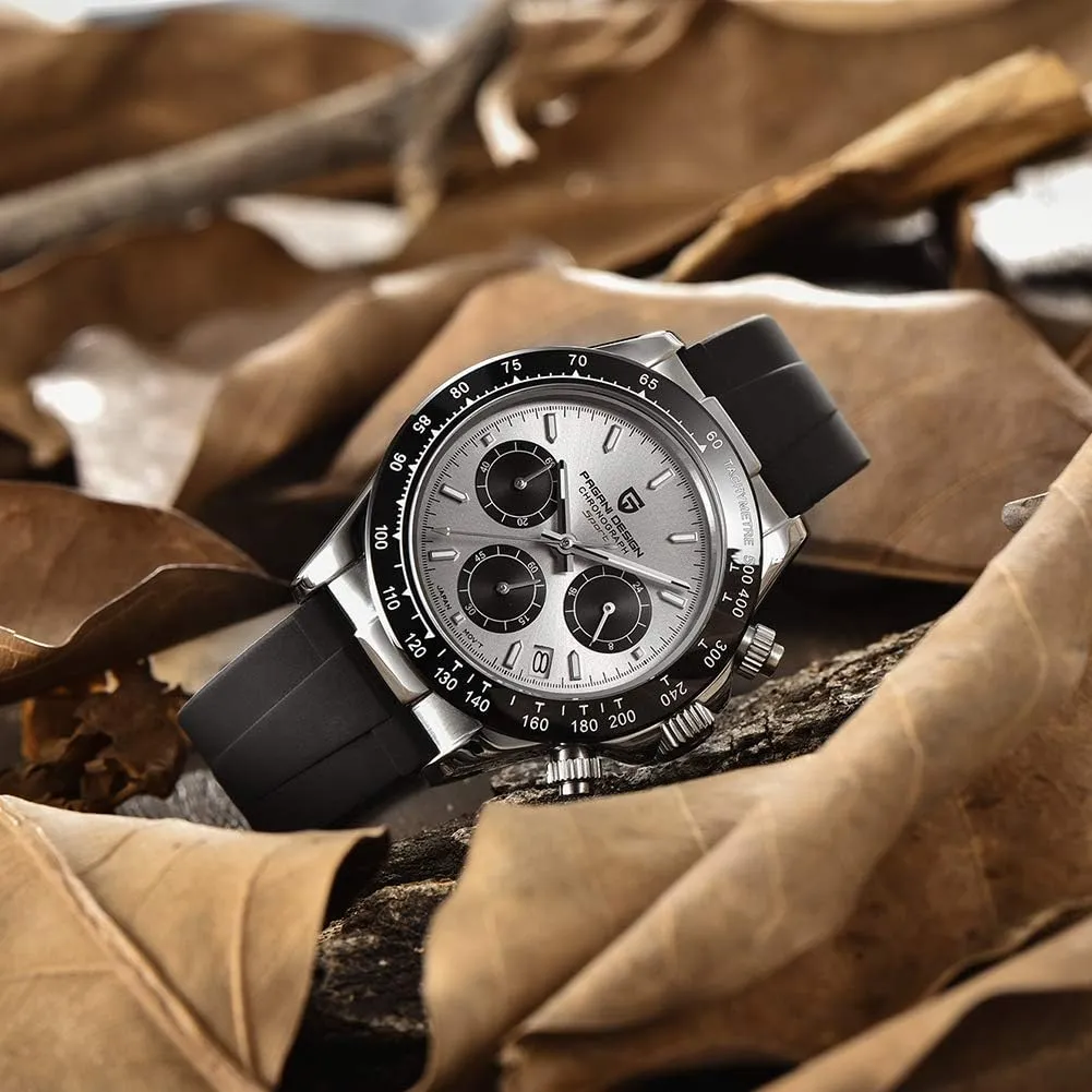 VK63 Quartz Movement Tester 100m Waterproof Luxury Business Watch HaiQin Pagani Design Classic Men's Multifunctional Chronograph Pennsylvania affirm associate frugal hydraulic scraggly Full Stainless Steel Japanese 