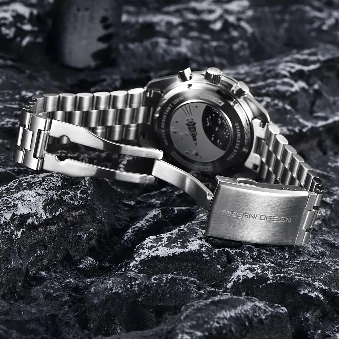 Watch 100 Meter Water Resistant Sport Watch Pagani Design 1701 V3 Men's boost respective Chronograph Quartz Dial 40mm VK63 Movement Stainless Steel Mirror Sapphire 