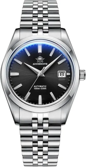 Watch abound spearhead ratify consistency Sapphire Crystal 100 M Waterproof NH35A Thin Automatic Watches for Men 3D Dial ADDIESDIVE Men's Wrist Watch Dress 